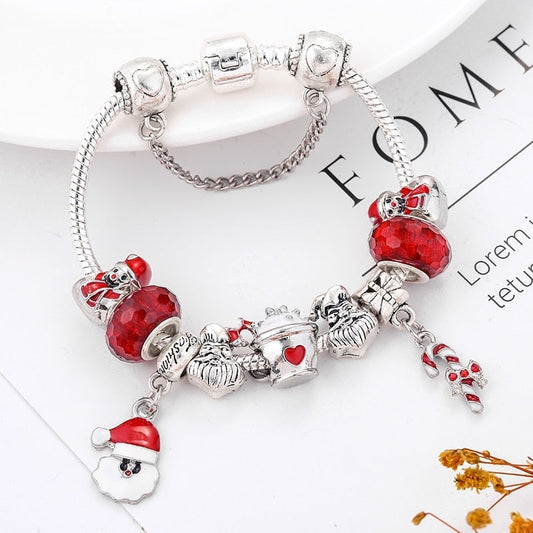 Armband mit Weihnachtsmotiven