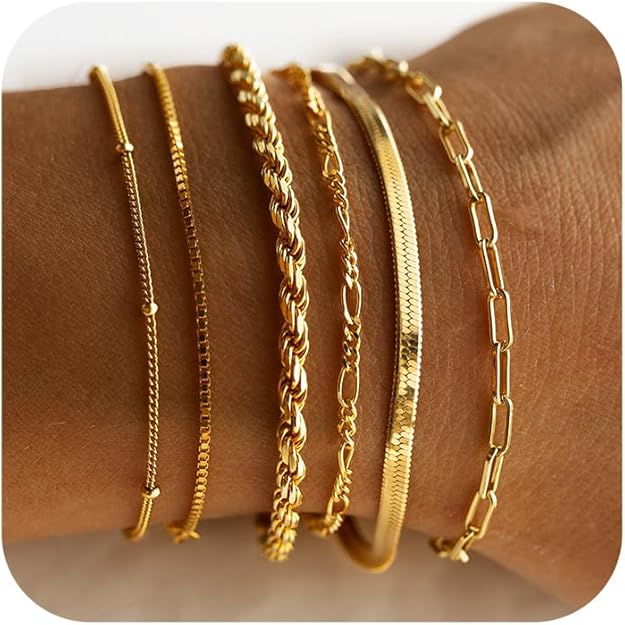 Isabella Vernetta Armband-Set | Gold