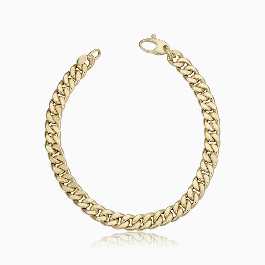 Estate Cuban Armband | Gold