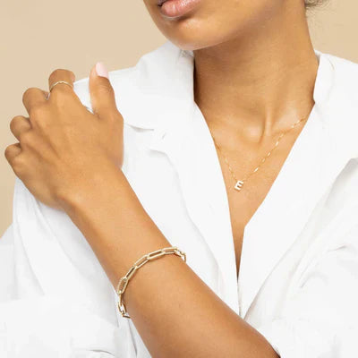 Liebesbrief-Initialen-Halskette | Gold