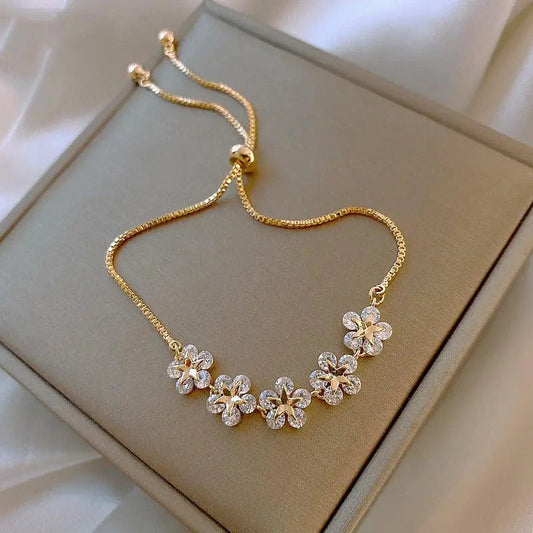 Armband Crystal Daisy in Gold