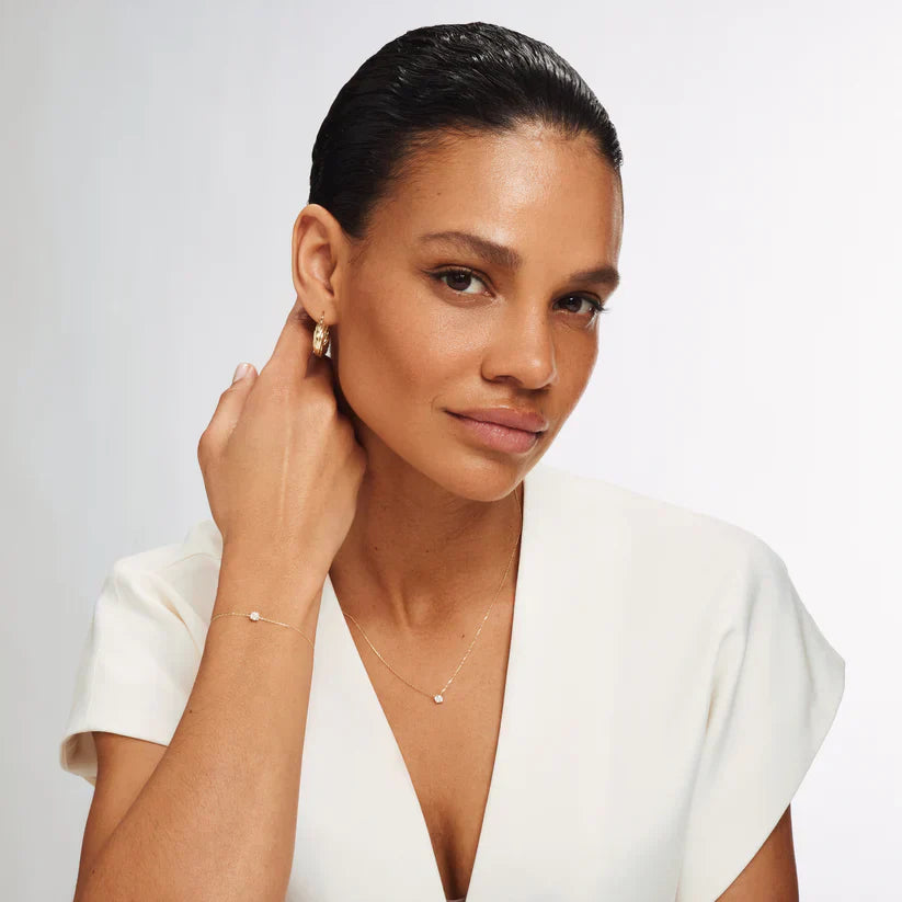 Cléa Moissanite-Steinarmband | Gold