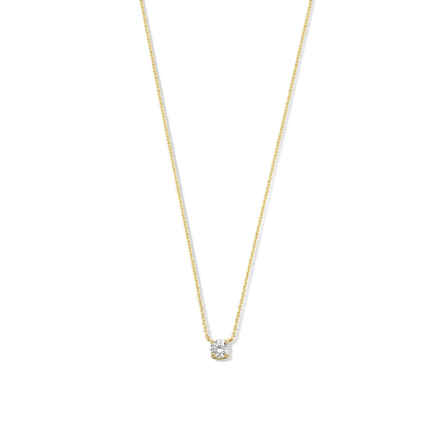 Cléa Moissanite-Steinkette | Gold