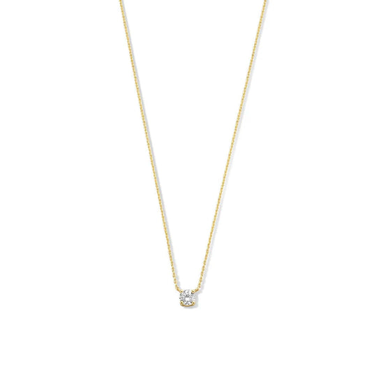 Cléa Moissanite-Steinkette | Gold
