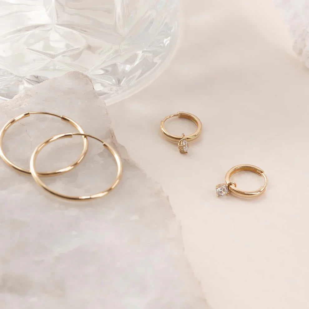 Larmes de Lune Steinohrringe | Gold