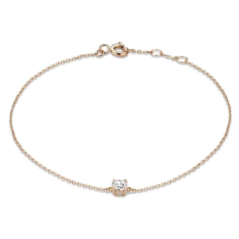 Cléa Moissanite-Steinarmband | Gold