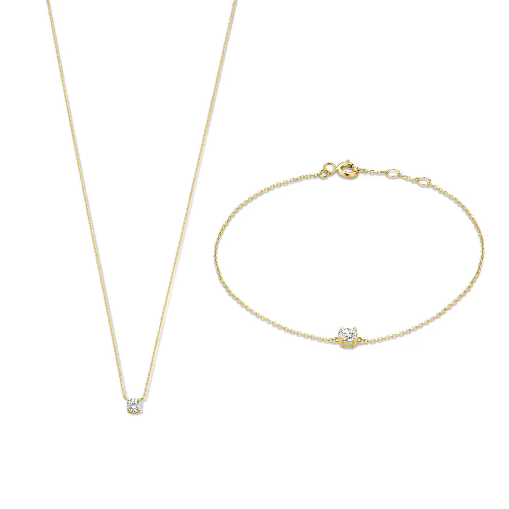 Cléa Moissanite-Steinset | Gold
