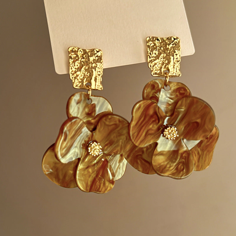 Bunte Blumen-Boho-Ohrringe