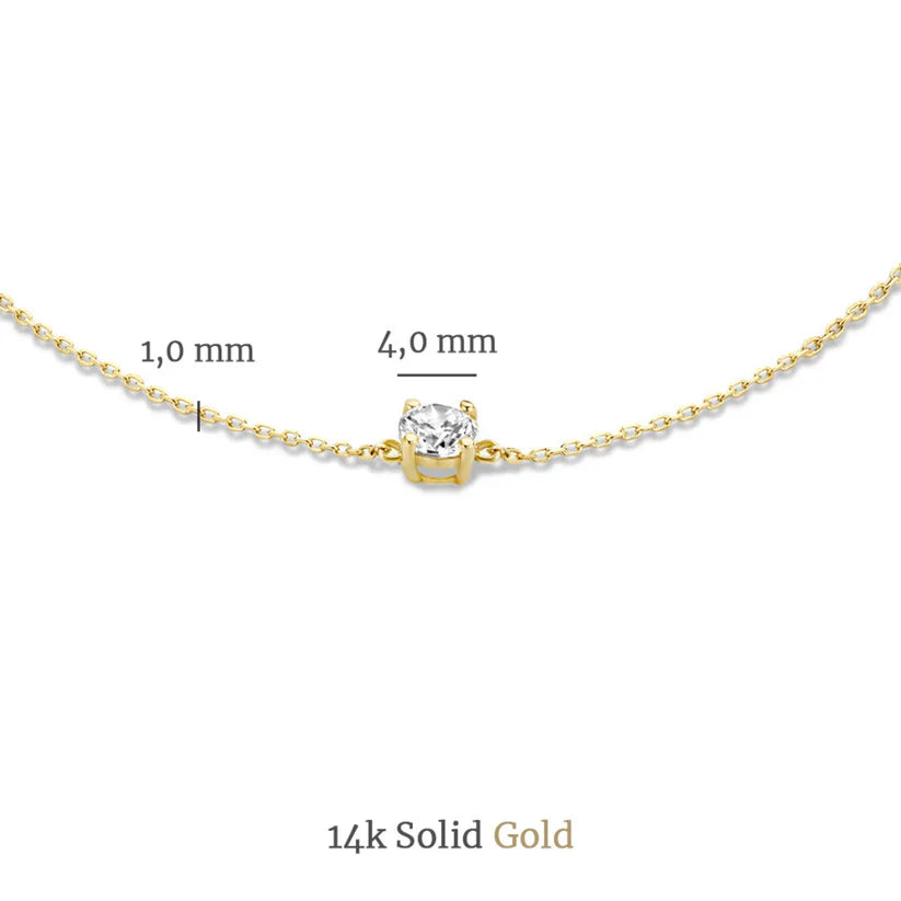 Cléa Moissanite-Steinset | Gold